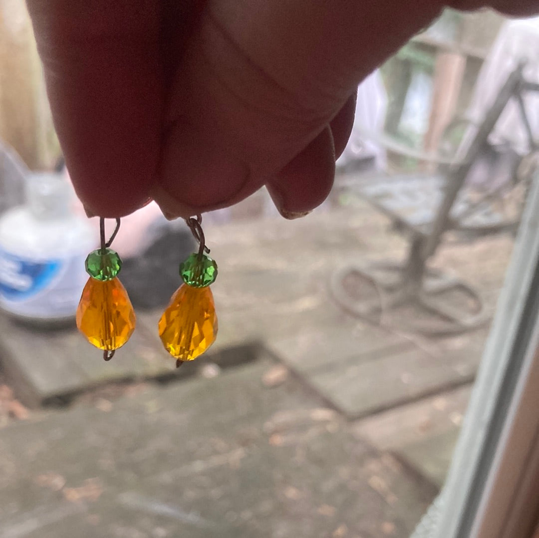Pumpkin earrings
