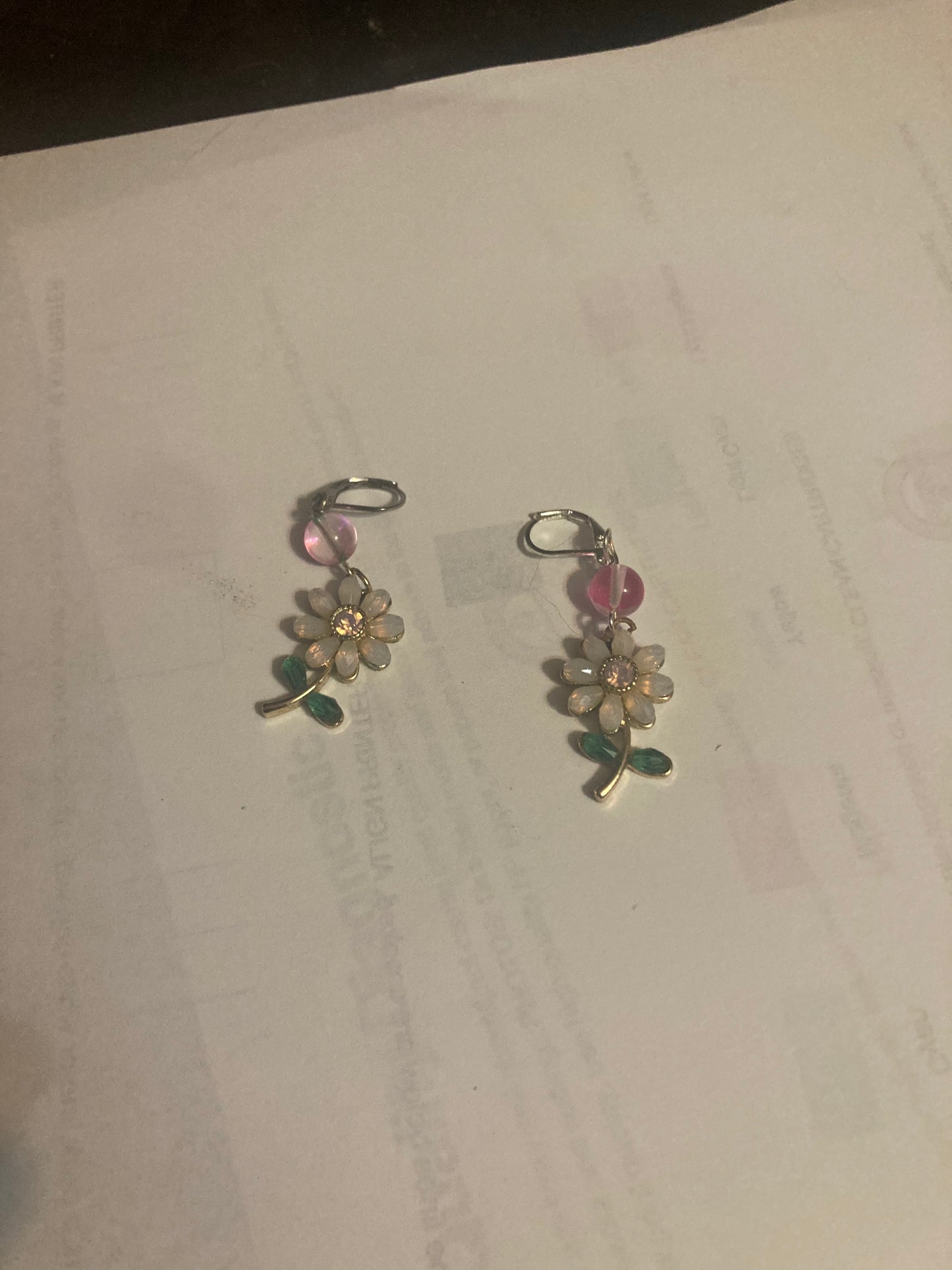 Flower earrings