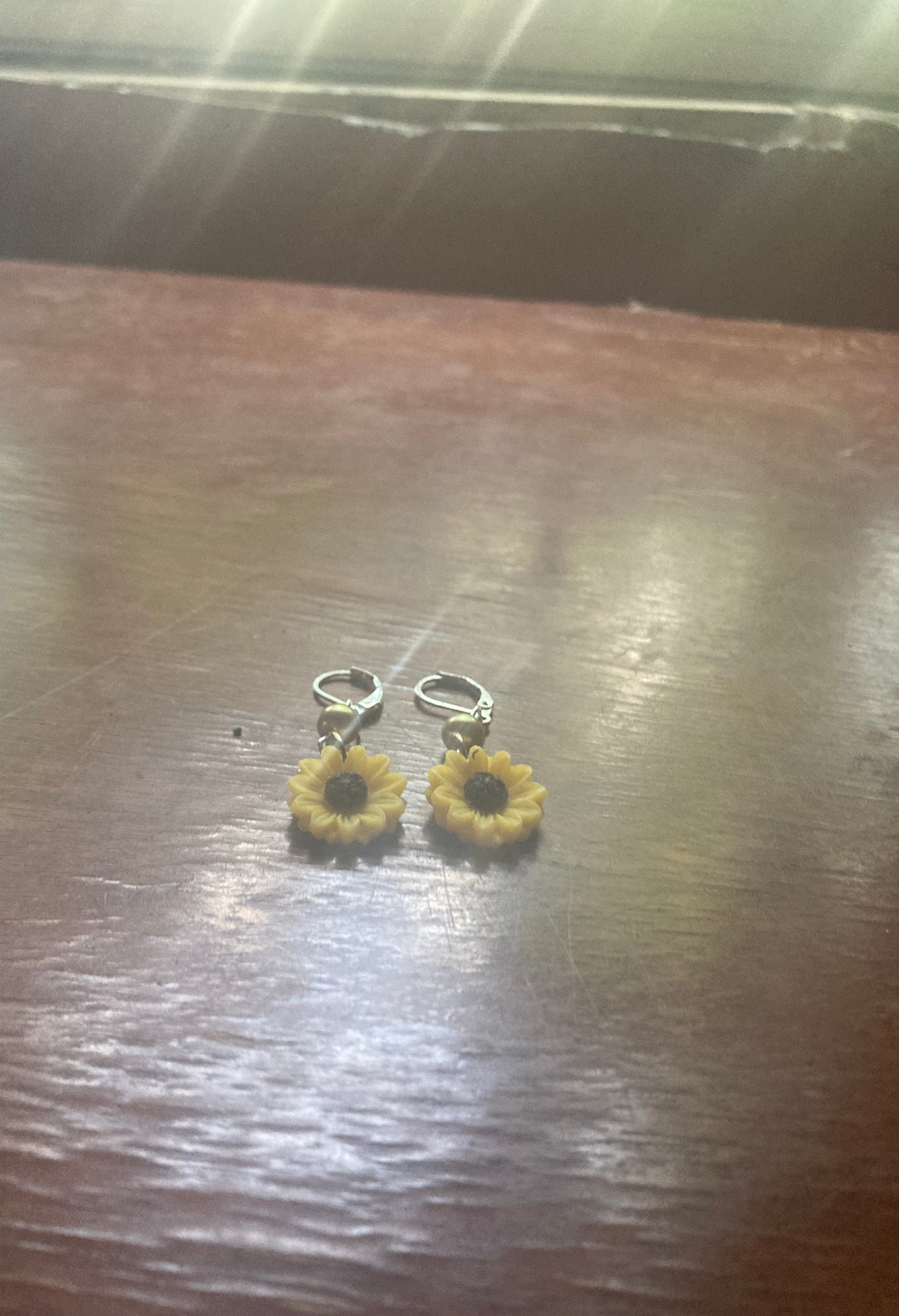 Sunflower earrings