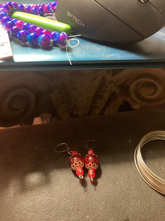 Christmas ornament earrings